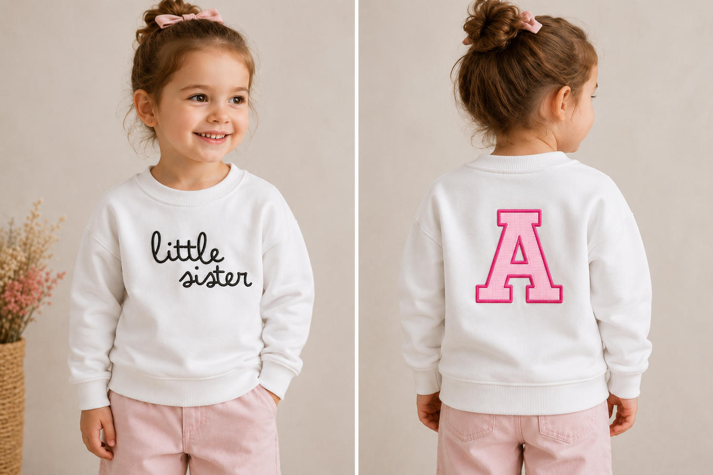 Sudadera Hermanos Personalizada 🤍