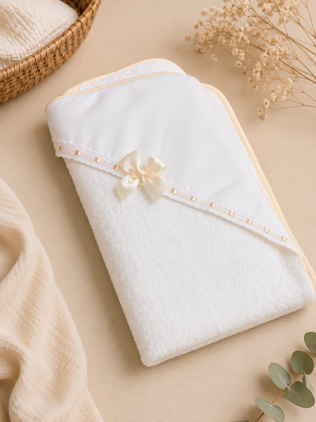 Capa de Baño para Bebé con Capucha