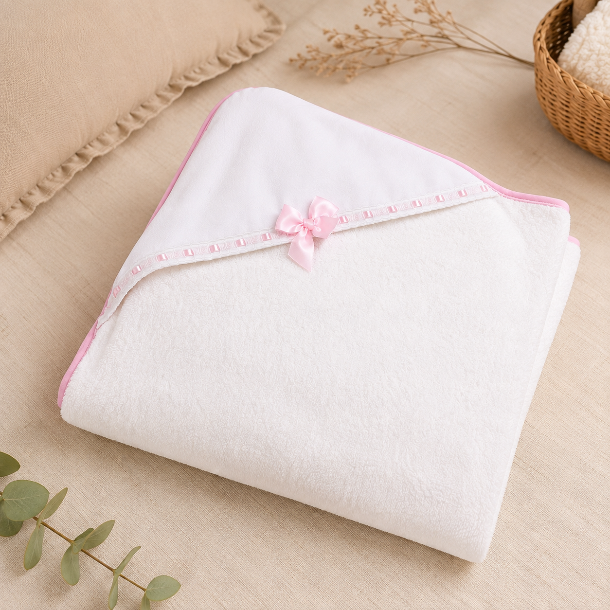 Capa de Baño para Bebé con Capucha