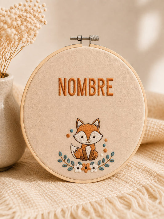🦊 Bastidor Zorro & Nombre